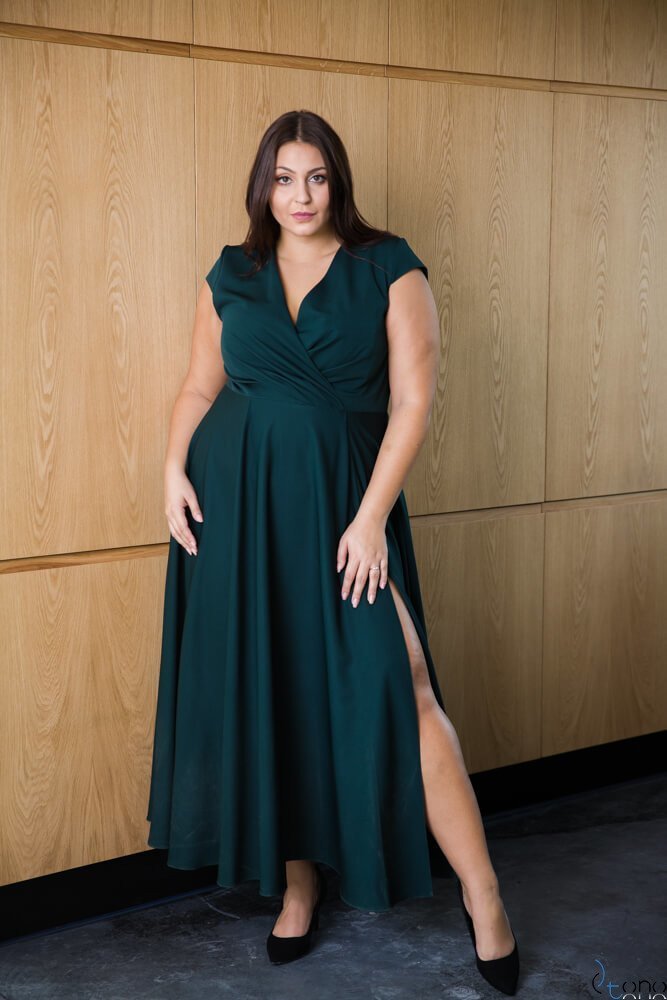 Zielona Sukienka LOREDANA Plus Size